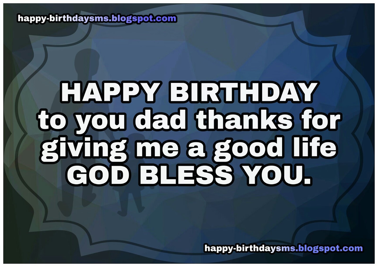 happy birthday sms for dad