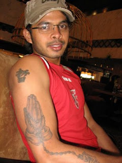 Indian Fast Bowler Sreesanth Arm Tattoo Design