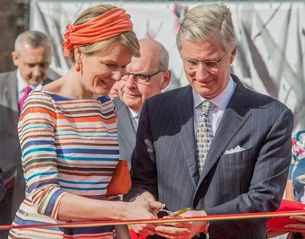 Queen Mathilde of Belgium and King Philippe of Belgium attend 35th Floralies of Ghent official launch