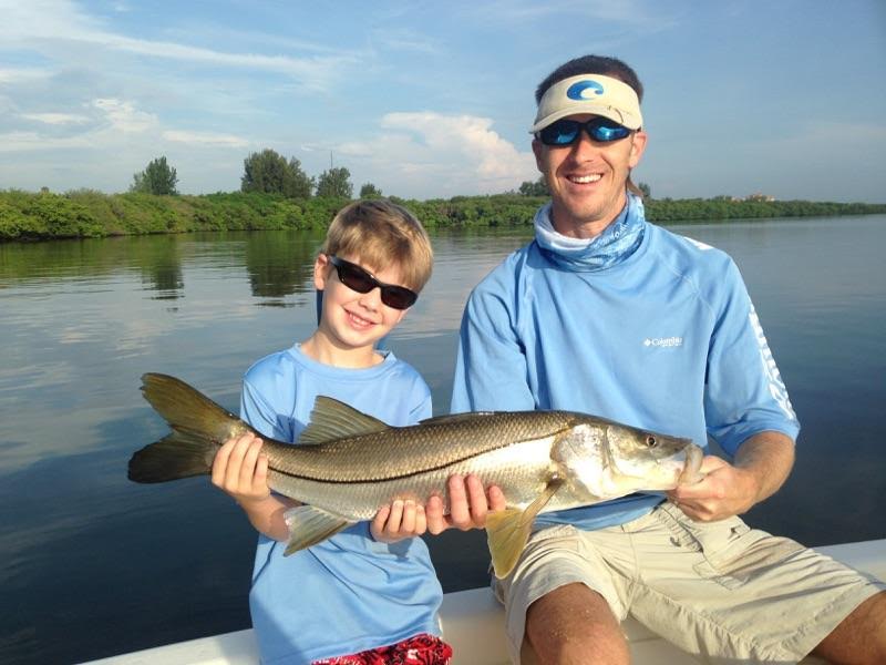 Father and Son with Snook