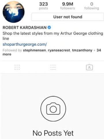 Instagram deletes Rob Kardashian's account for posting Chyna's nude photos