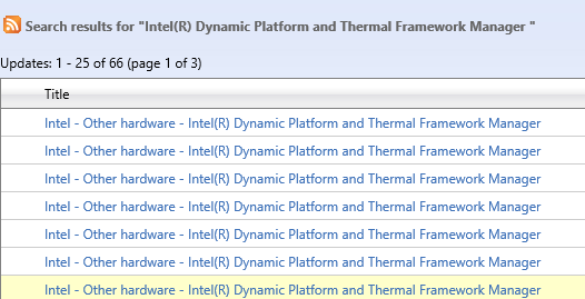 intel® dynamic platform and thermal framework driver x550l