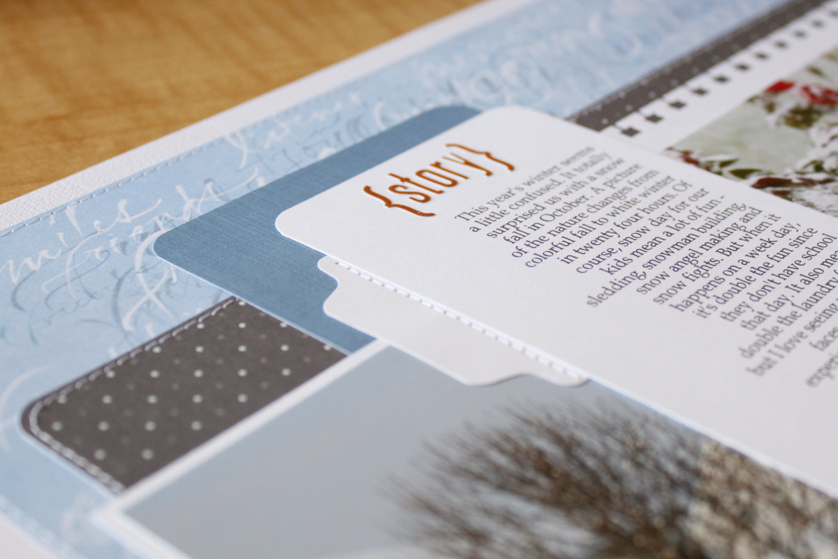 My creative corner: Winter layout!