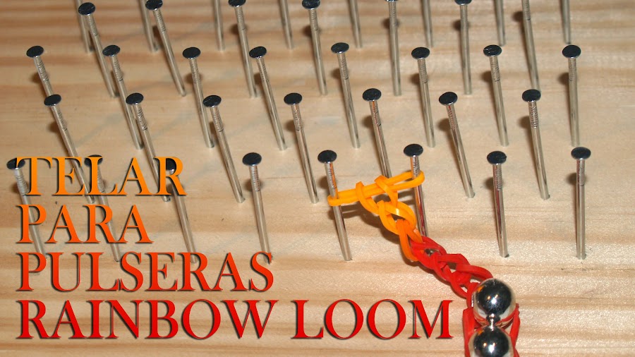 telar superfacil para pulseras rainbow loom
