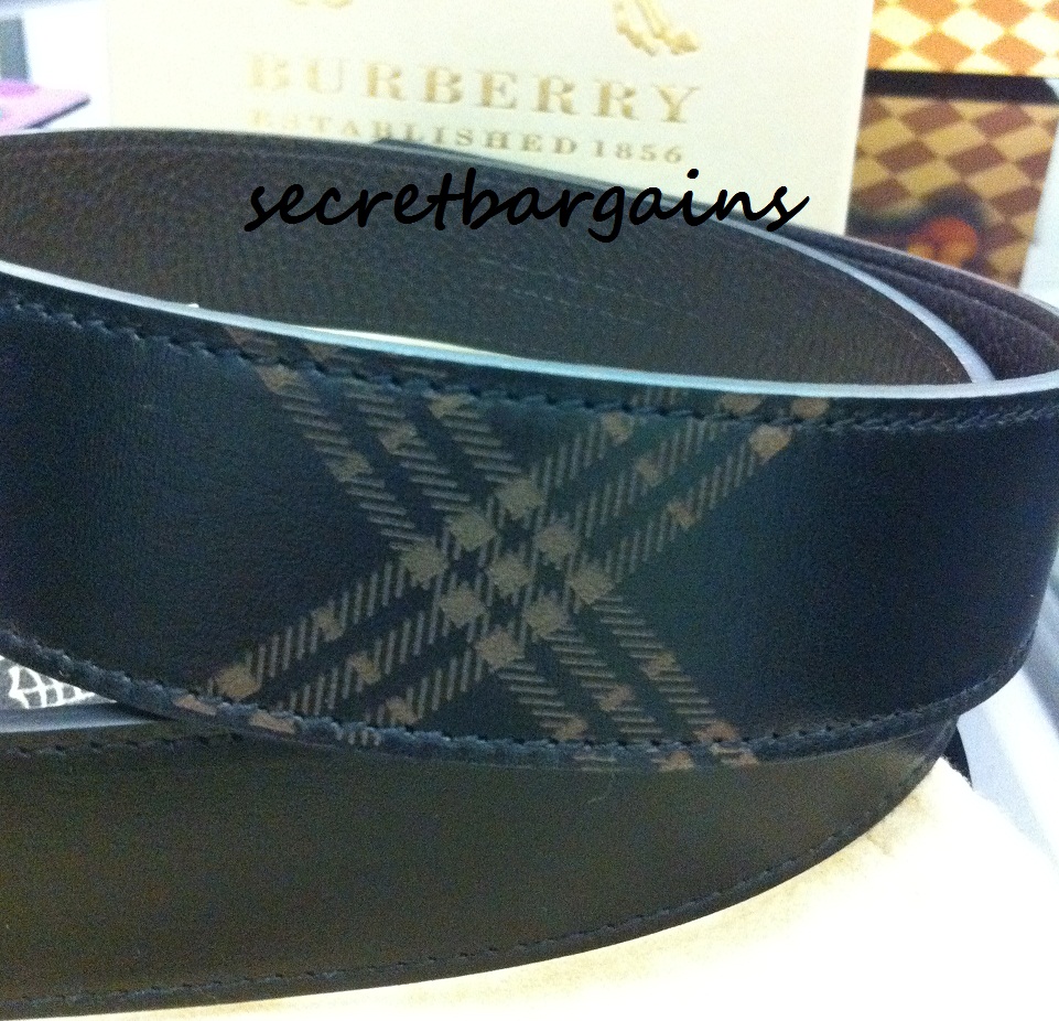 My loss is your gain!: Burberry Men's Leather Belt - Size 36