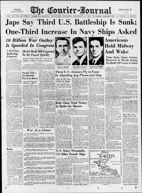 Louisville, Jefferson, Kentucky Courier-Journal of 13 December 1941 worldwartwo.filminspector.com