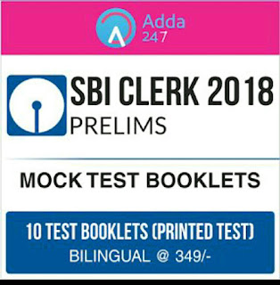 SBI Clerk 2018 Prelims exam Mock test by adda247