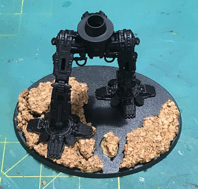 Adeptus Titanicus Warlord WIP Adeptus Titanicus Warlord WIP - legs primed