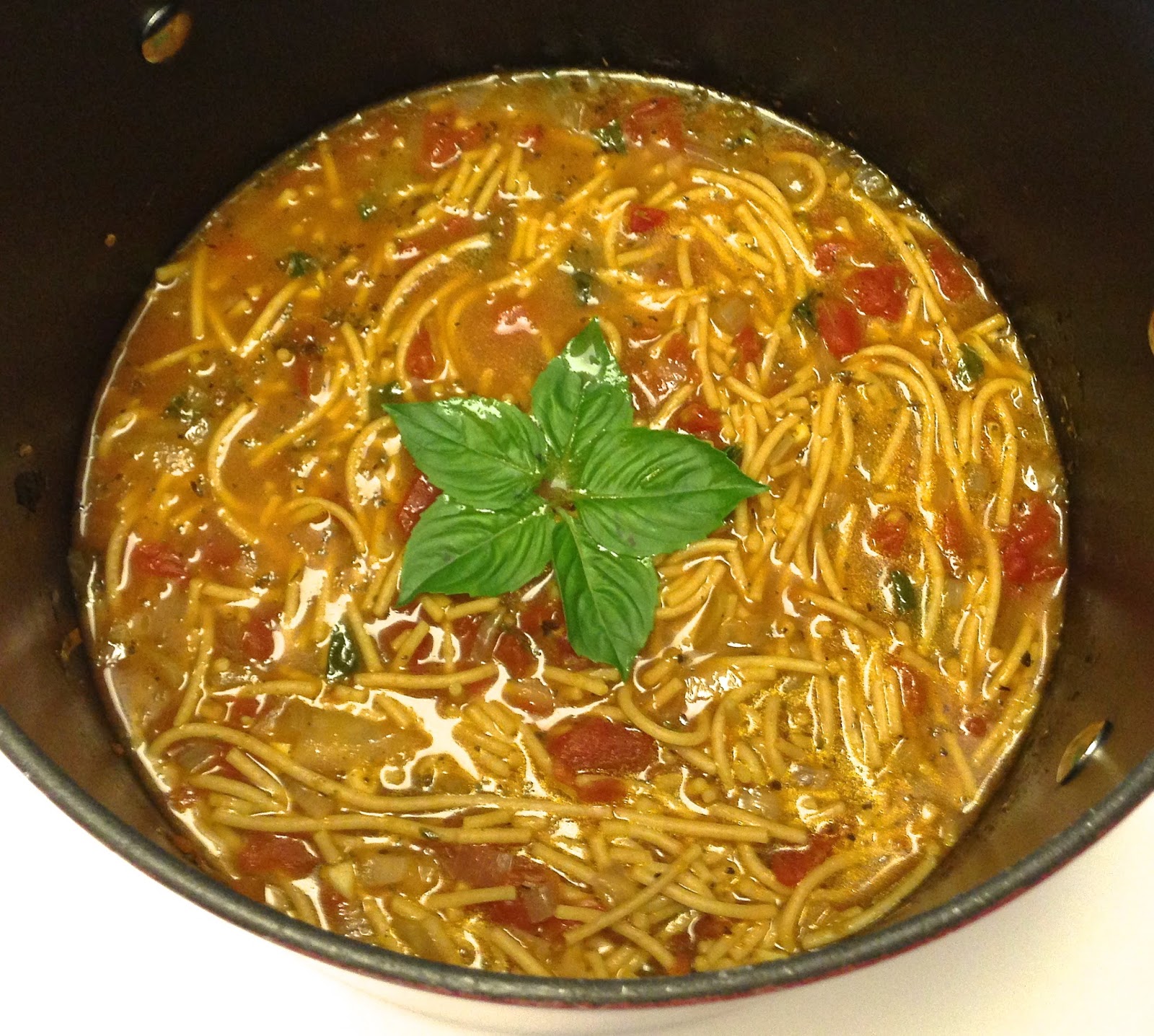 Points In My Life Tomato Basil Pasta Soup