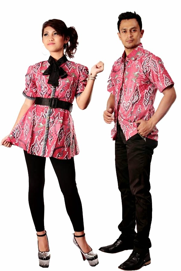 47+ Gambar Baju Batik Couple Kekinian, Top!