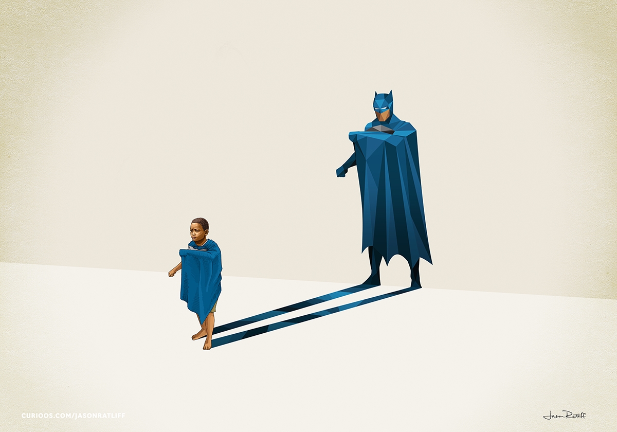 06-Batman-Jason-Ratliff-Comic-Book-Heroes-in-Super-Shadows-II-Illustrations-www-designstack-co