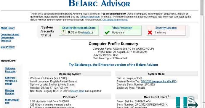 belarc free utility belarc free utility