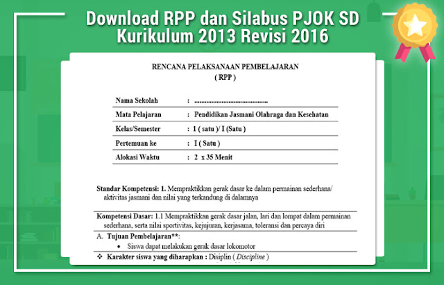 Download Rpp Dan Siiabus Pjok Sd Kurikulum 2013 Revisi