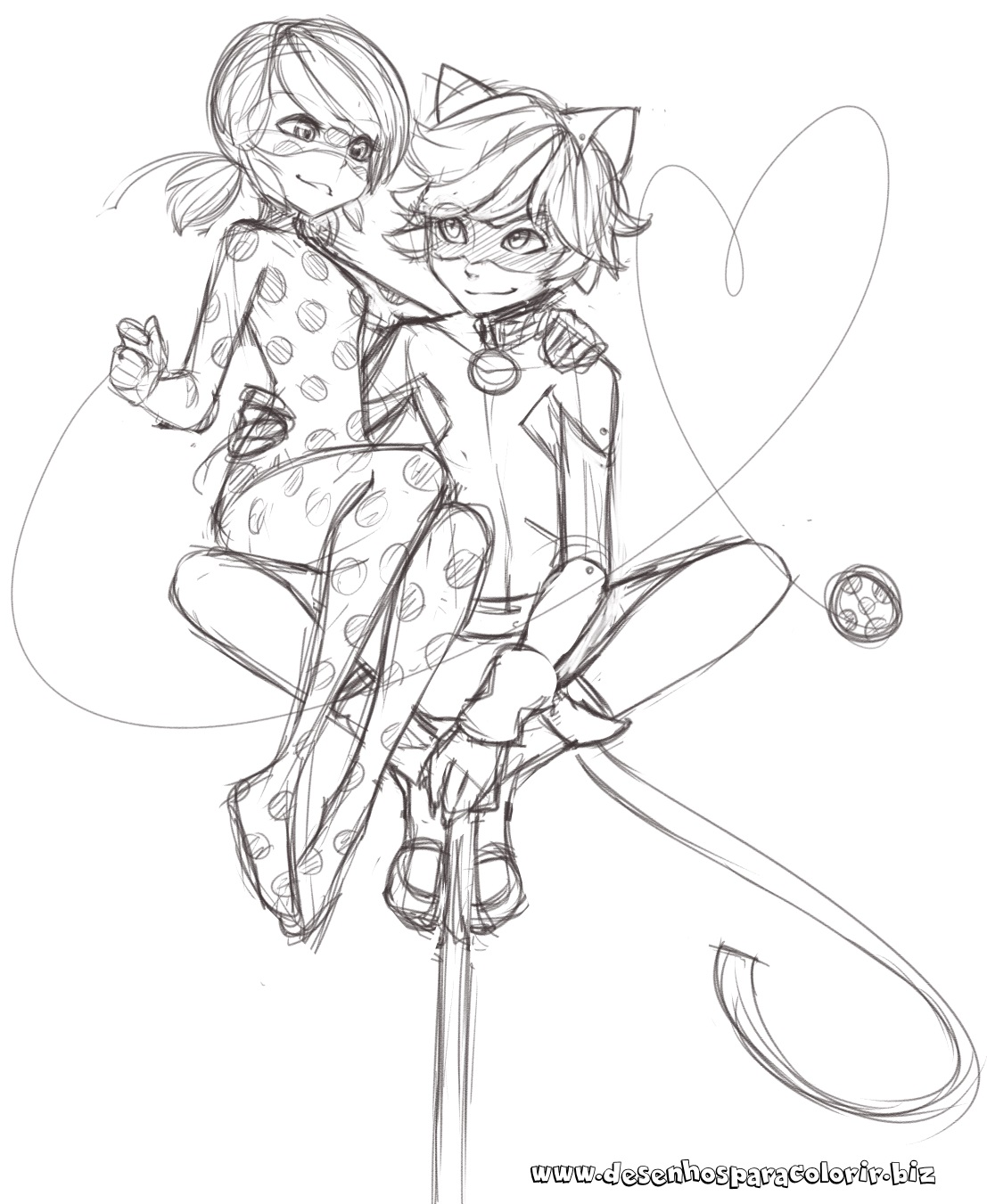 Desenhos para colorir 24 Desenhos Miraculous Ladybug para colorir