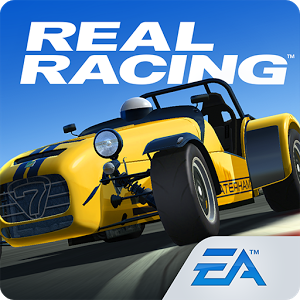Real Racing 3 logo with Caterham 620R