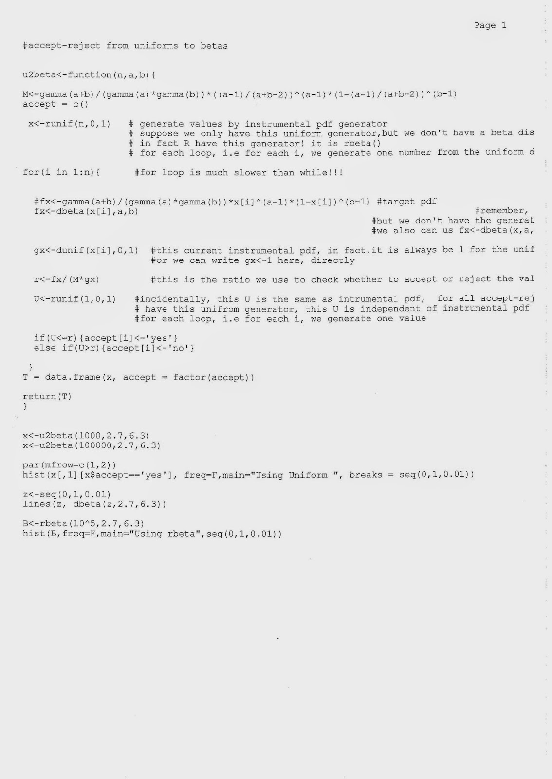 Integral, Measure and Martingale Monte Carloacceptreject algorithm