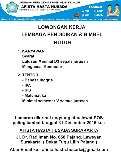 Lowongan Kerja Solo