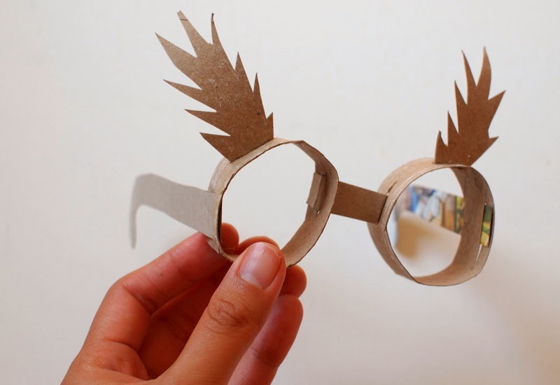 Make Toilet Roll Glasses! Pink Stripey Socks