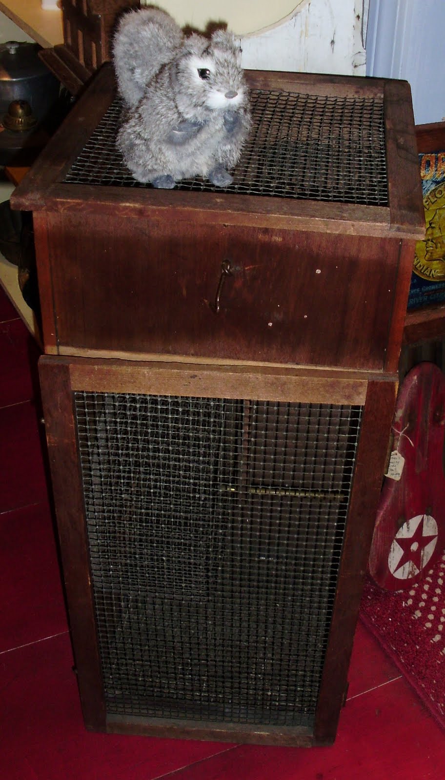 Log Cabin Antiques & Gifts Squirrel cage!