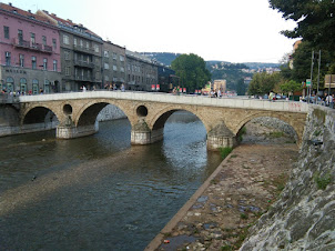 The "LATIN BRIDGE" in Sarajevo.