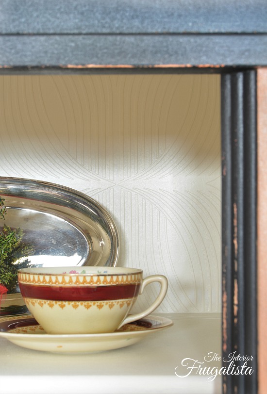 Antique Waterfall Hutch Makeover Interior Frugalista