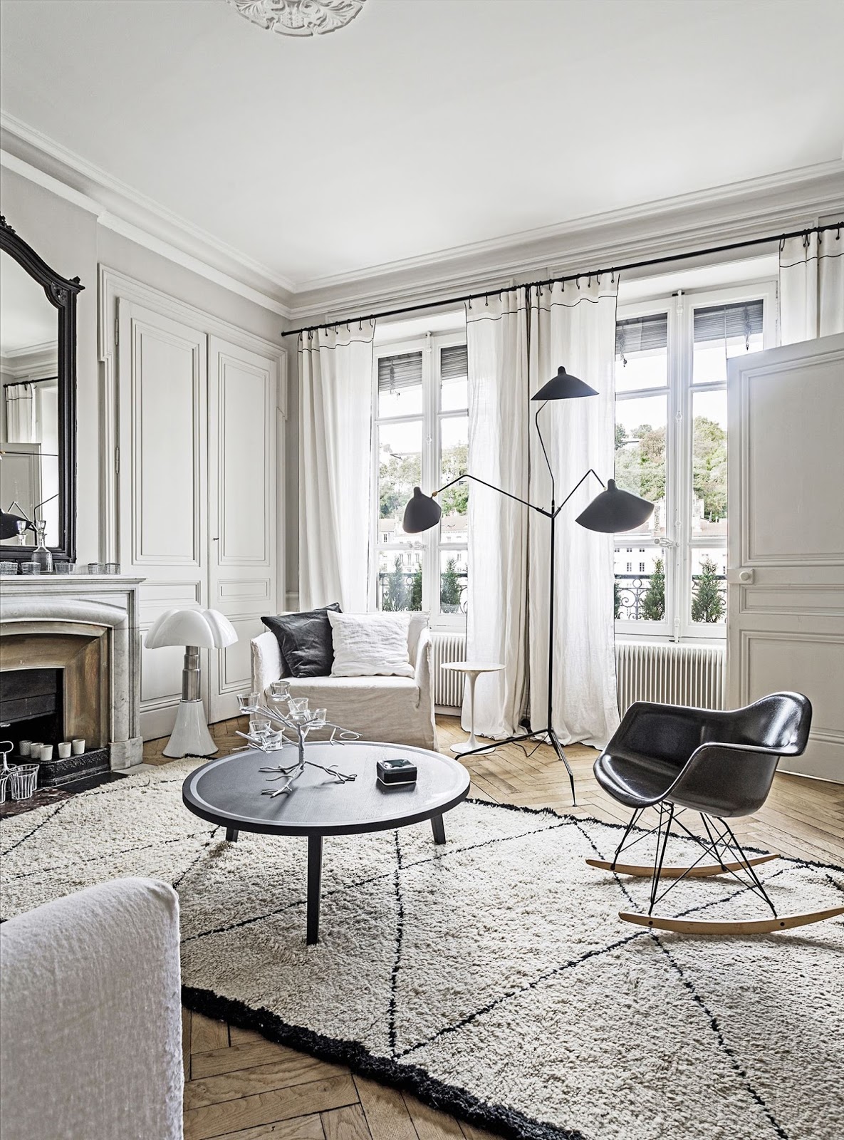 Monochrome French Style City Apartment Ideas Home A Two Bedroom City Apartment Was Given Monochrome Makeover By French Design Duo Pierre Emmanuel And Stephane Garotin Of Maison Hand