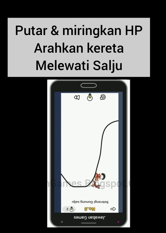 Brain Out Perjalanan Mencari Sinterklas Level 8 Sebrangi