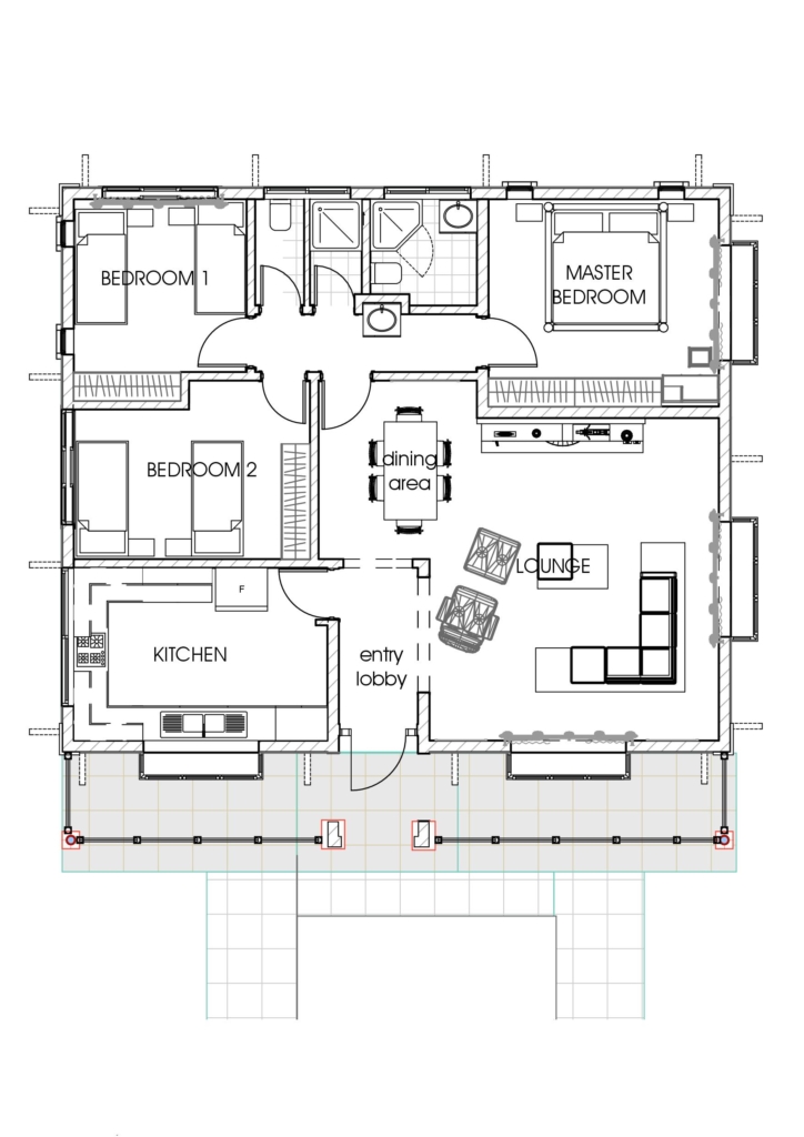 MyHousePlanShop Three  Bedroom  Bungalow  House  Plan  For 115 