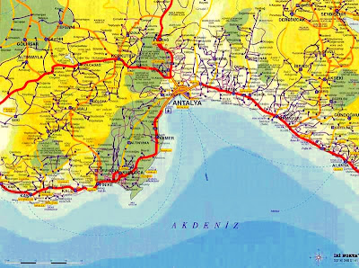 Antalya Map ~ ANTALYA CITY BLOG