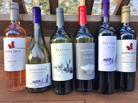 Familia Zuccardi and Santa Julia wines from Argentina