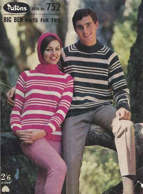 The Vintage Pattern Files: Free 1960s Knitting Pattern - Patons Book No.752 - Knits for Two Booklet