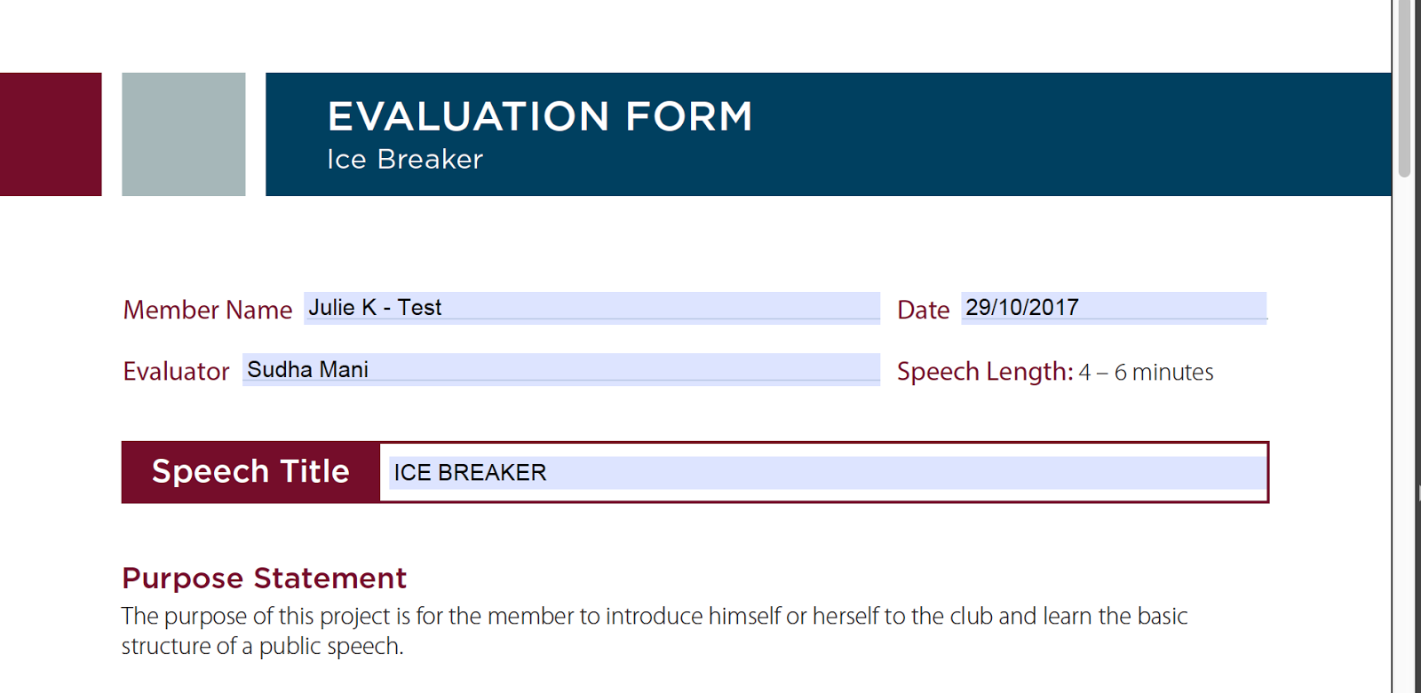 Pathways experience Pathways, Zoom, Evaluation forms