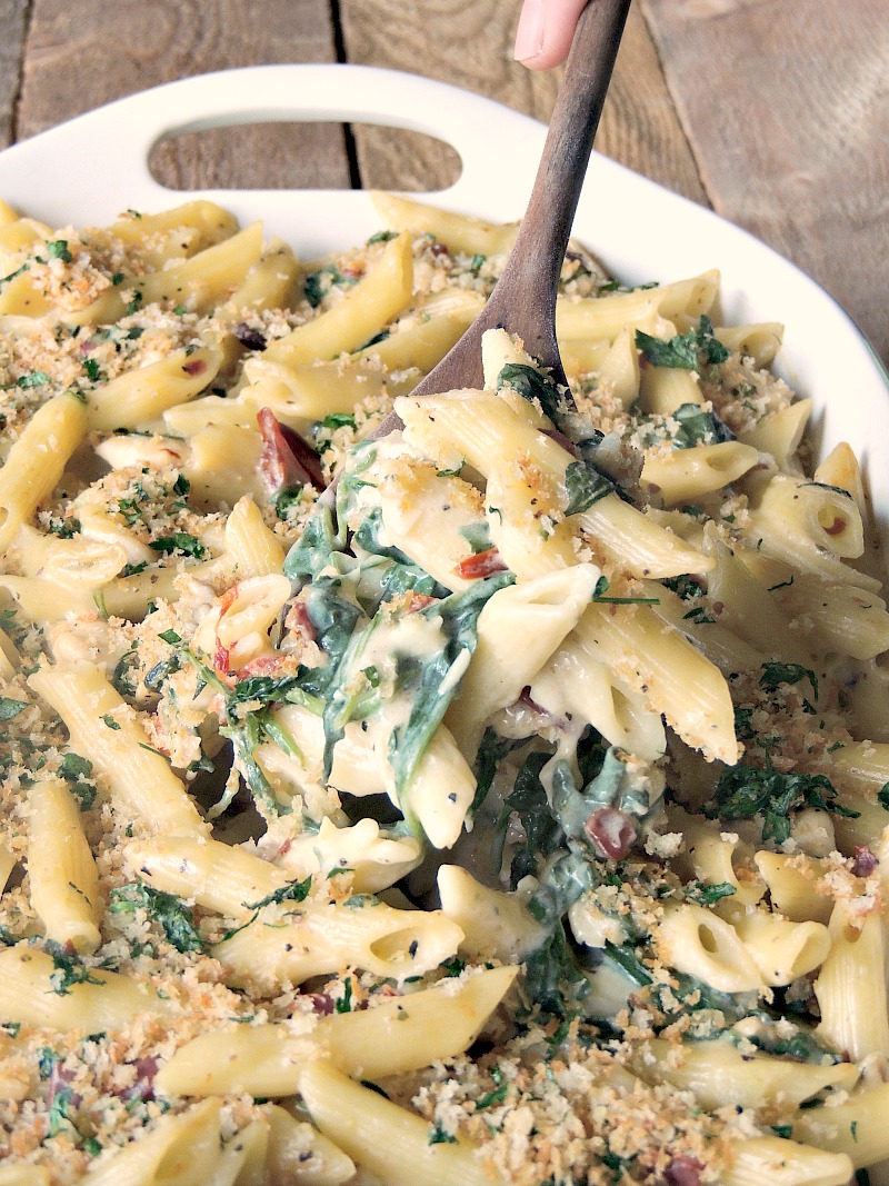 Chicken Florentine Pasta Bake Bobbi's Kozy Kitchen