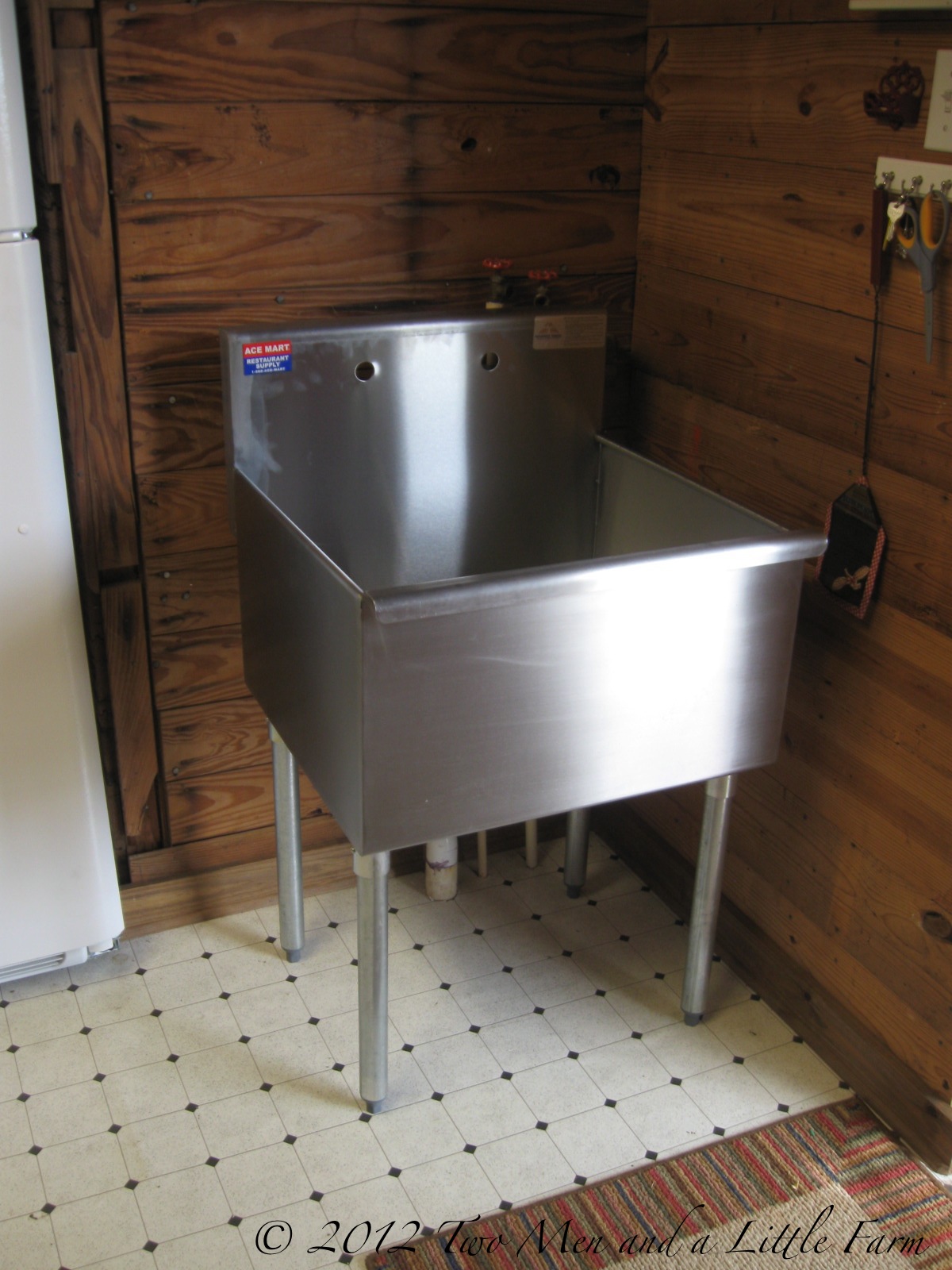 Two Men and a Little Farm UTILITY SINK FOR MUDROOM