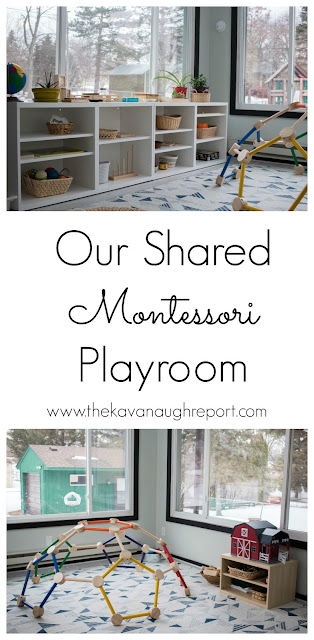 Our shared Montessori playroom