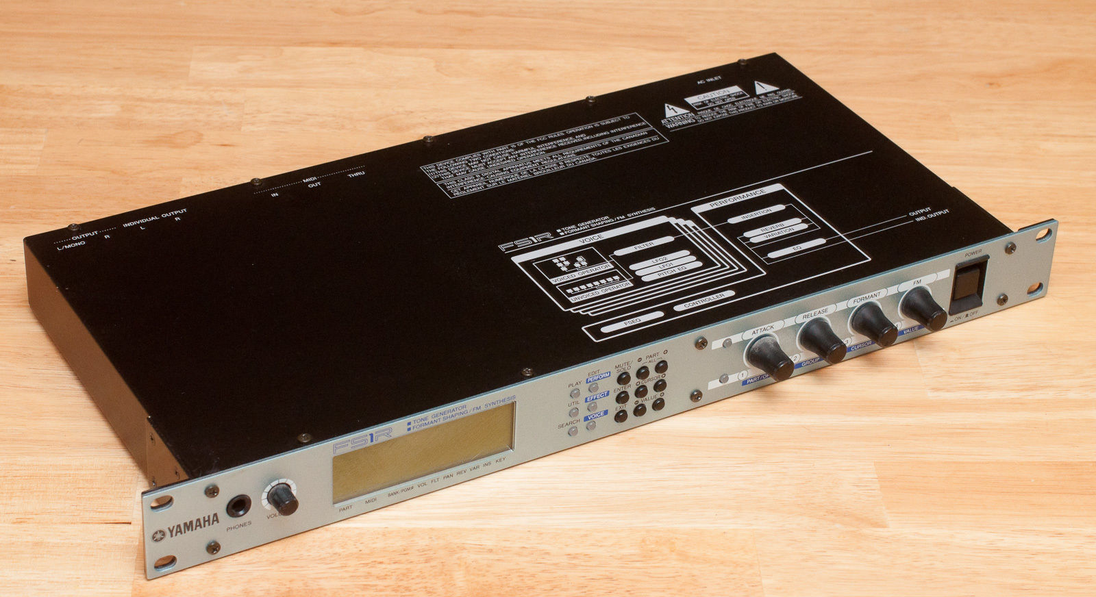 MATRIXSYNTH Yamaha FS1R Rack Mount FM Synthesizer SN PH01215