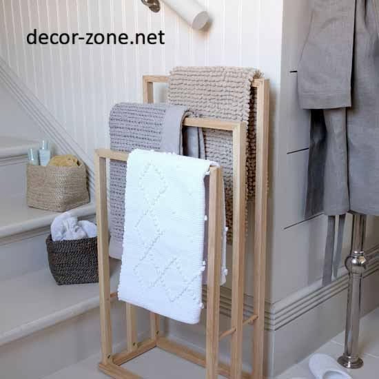 towel racks, bathroom storage ideas