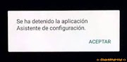 Se ha detenido la aplicacion asistente de configuracion.
