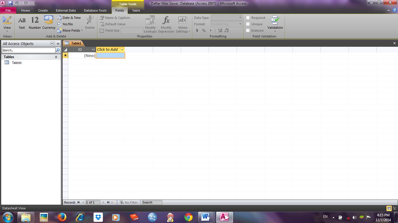 Sari's Blog: Make a Database Using Microsoft Access