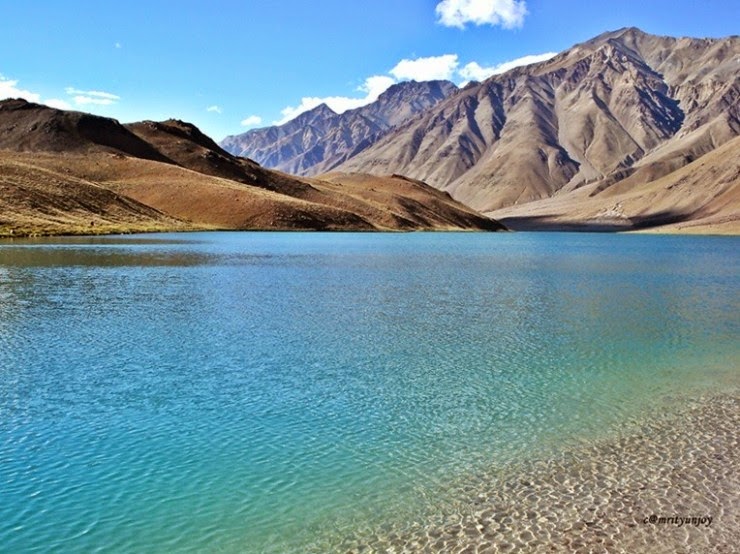 Chandra Taal – Lake of the Moon in the Himalayas, India Chandra Taal – Lake of the Moon in the Himalayas, India