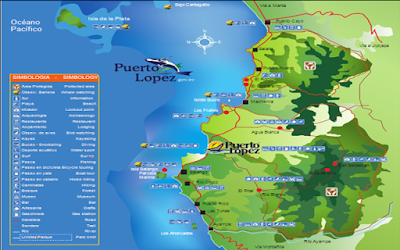 mapa-Guía turística completa de la ciudad de Puerto López