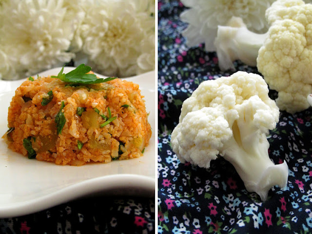 Салат из цветной капусты (Karnabahar kısırı)