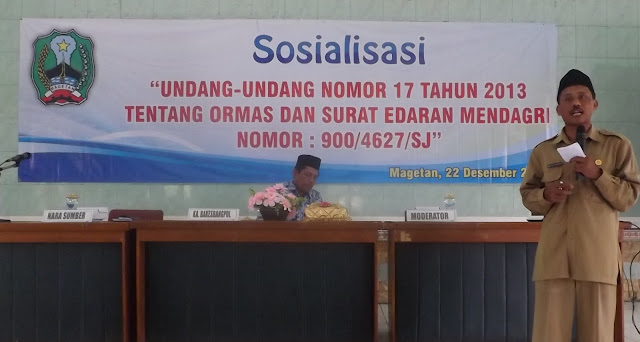 Banyaknya LSM bodrek di Kabupaten Magetan, Bakesbang Gelar Sosialisasi UU 17 Tahun 2013