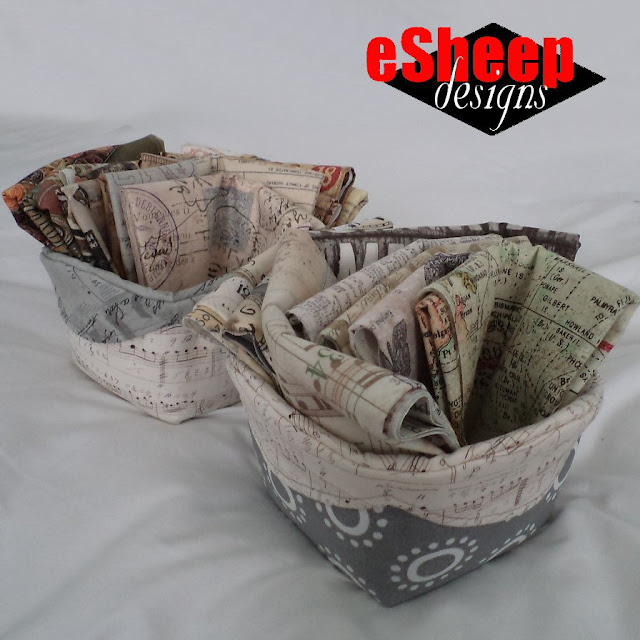 Scalloped Edge Baskets crafted by eSheep Designs