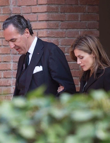 Spanish Royal Family express their condolences to Marichalar Family in Madrid. Princess Elena 's ex mother-in-law, Count of Ripalda Concepcion Saenz de Tejada