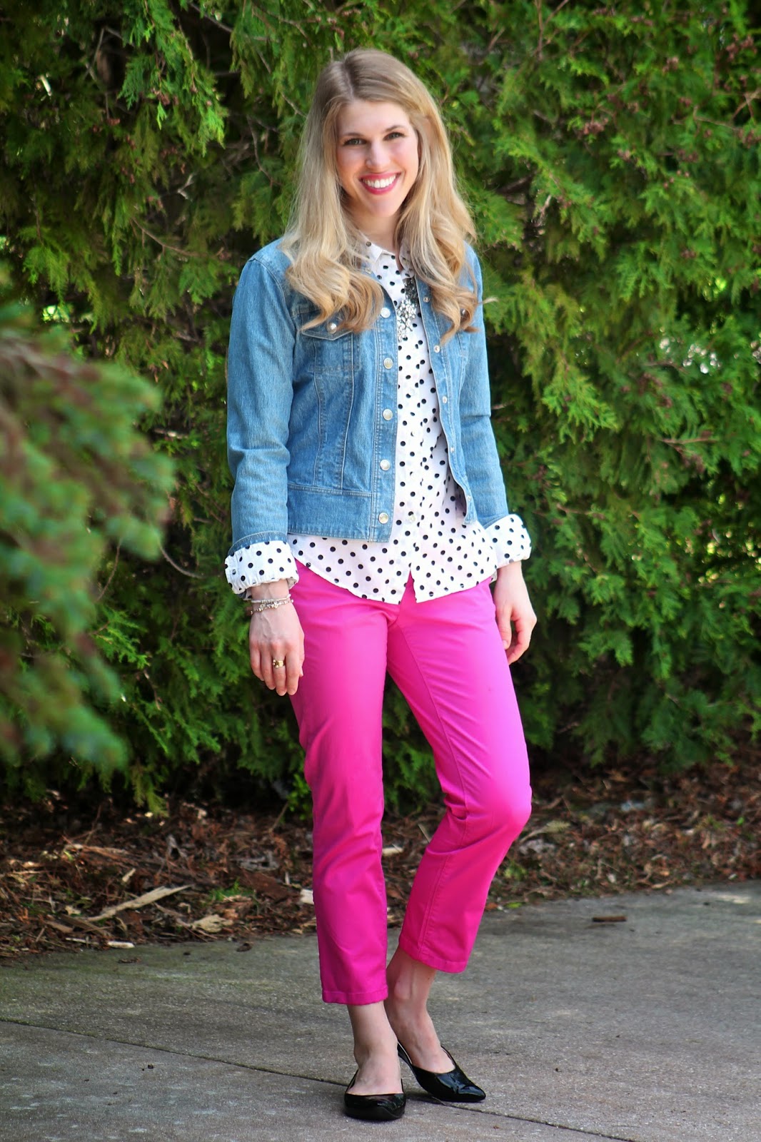 I do deClaire: Polka Dots and Pink Crops