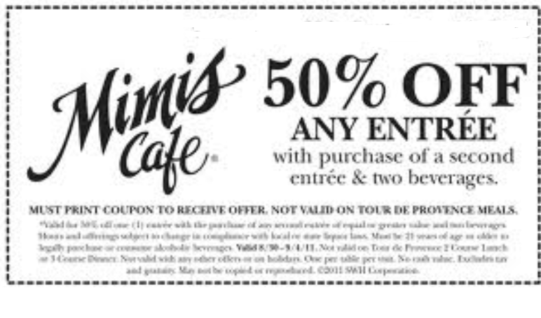 Mimis Cafe Printable Coupons May 2018 Info Printable Coupons 2018
