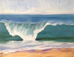 crashing wave paint sip painting stroke relax repeat event artscapecod