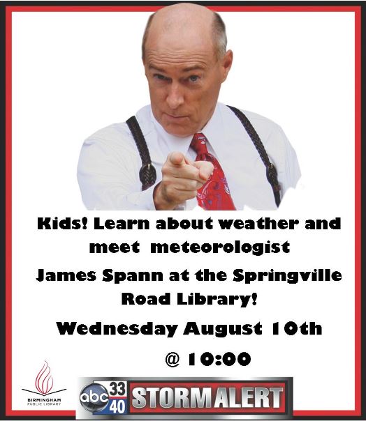 Birmingham Public Library Meteorologist James Spann to Talk Weather at