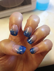 nail shellac glitter fade cnd polish mermaid nails pearl pink designs negligee purple pale mother turquoise brushupandpolishup prom gosh hair